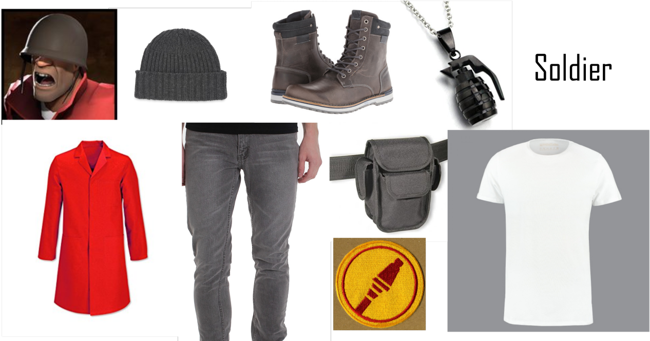 Soilder And Zhanna From Team Fortress - Tf2 Soldier Clipart (1280x667), Png Download