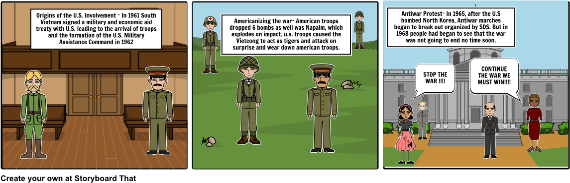 Vietnam War - Cartoon Clipart (1164x385), Png Download