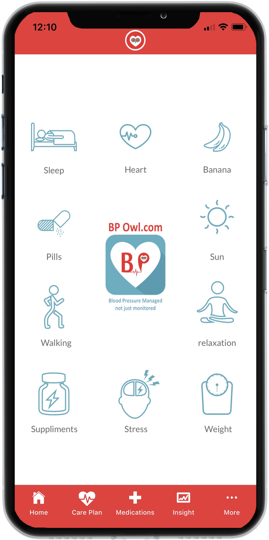 Reduce Blood Pressure Naturally With Bp Owl App - Iphone Clipart (1920x1920), Png Download