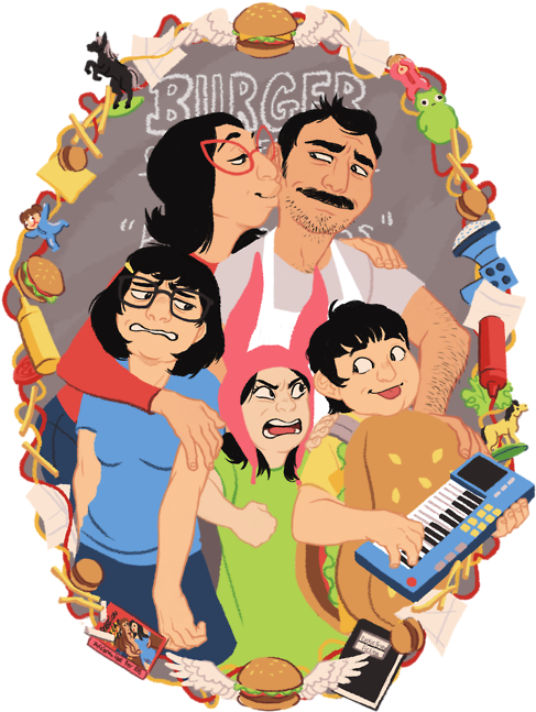 82 Images About Bob's Burgers On We Heart It - Bob's Burger Tina Belcher Art Clipart (500x676), Png Download