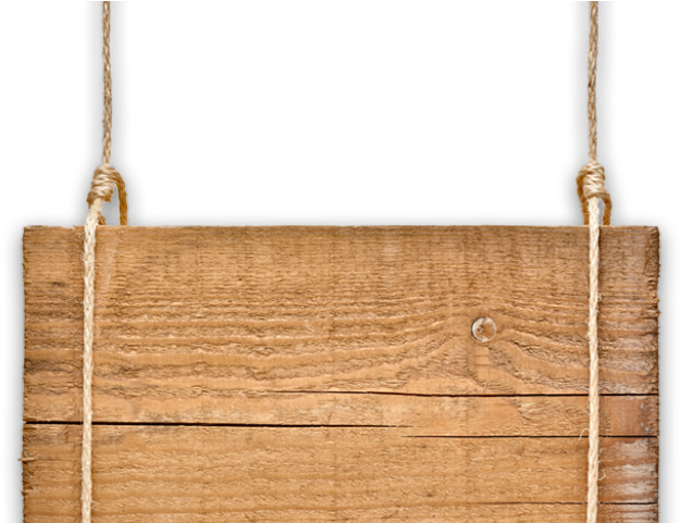 Original - Hanging Wooden Sign Clipart - Png Download (640x480), Png Download