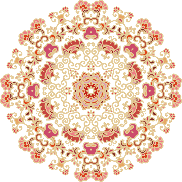 Türk Motif Png - Tezhib Motifleri Png Clipart (601x601), Png Download