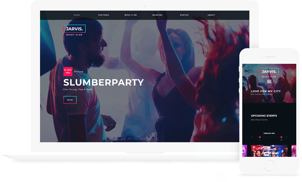 Jarvis Night Club, Concert, Festival Wp Theme - Smartphone Clipart (1056x636), Png Download