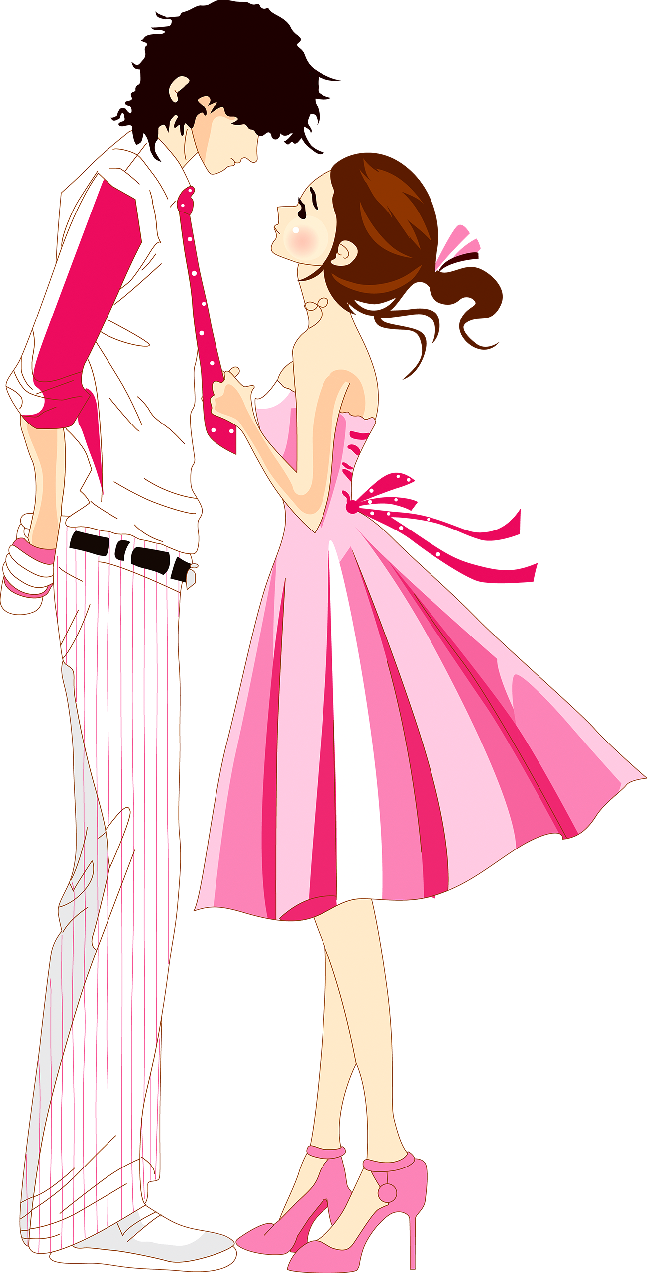 Valentines Day Clip Art Cartoon - Png Download (1300x2558), Png Download