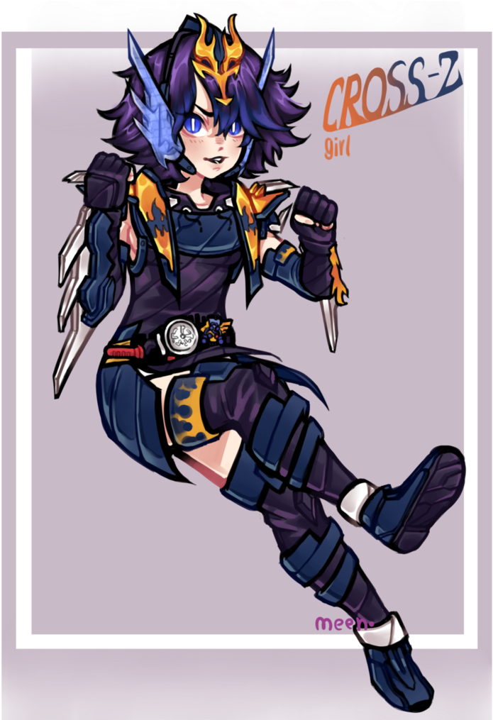 Genderbent Cross-z I Also Edited A Pic Of Her And Buildgirl - Kamen Rider Build Genderbend Clipart (788x1014), Png Download