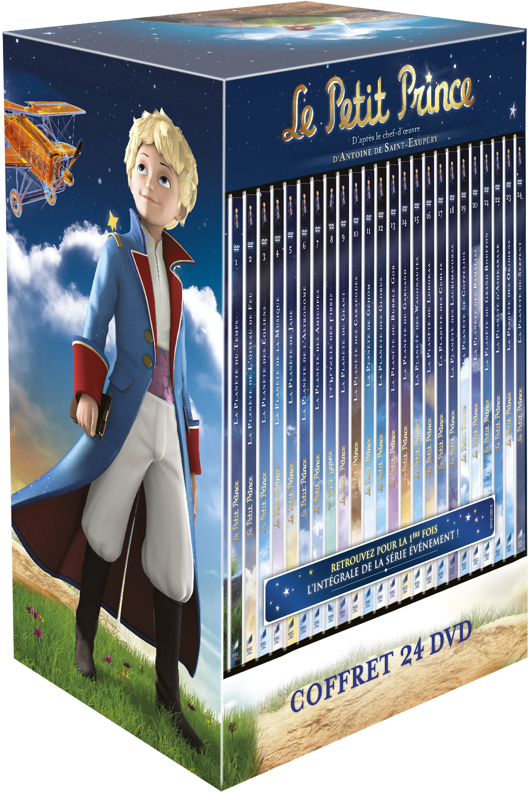 3d Coffret Face Sticker - Le Petit Prince Dvd Box Clipart (1479x1752), Png Download
