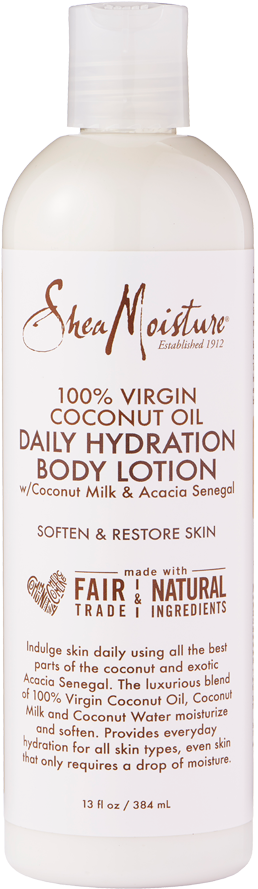 100% Virgin Coconut Oil Daily Hydration Body Lotion - Cosmetics Clipart (642x965), Png Download
