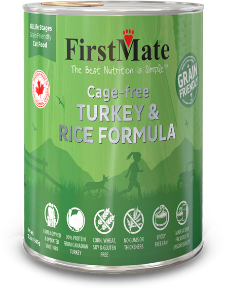 Firstmate Cat Gfriendly Free Run Turkey W/rice 12/12 - Caffeinated Drink Clipart (600x600), Png Download