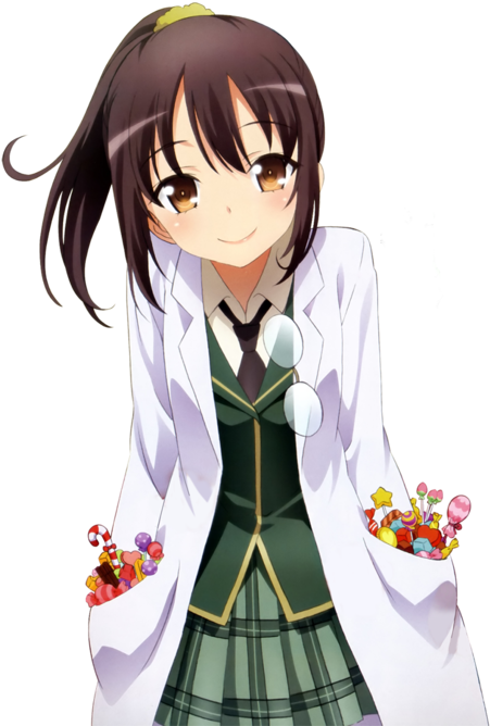 Rika From Hanagi Sooooo Kawai ~ - Sena Kashiwazaki Brown Hair Clipart (500x688), Png Download