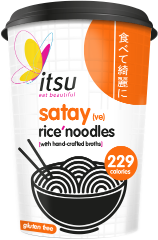 Itsu Satay Rice Noodles Clipart (1024x1024), Png Download