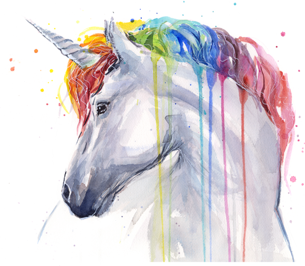 Bleed Area May Not Be Visible - Colorful Animal Watercolor Paintings Clipart (600x522), Png Download