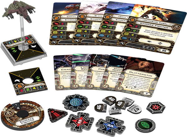 Star Wars X-wing - Kihraxz Fighter Expansion Clipart (800x800), Png Download