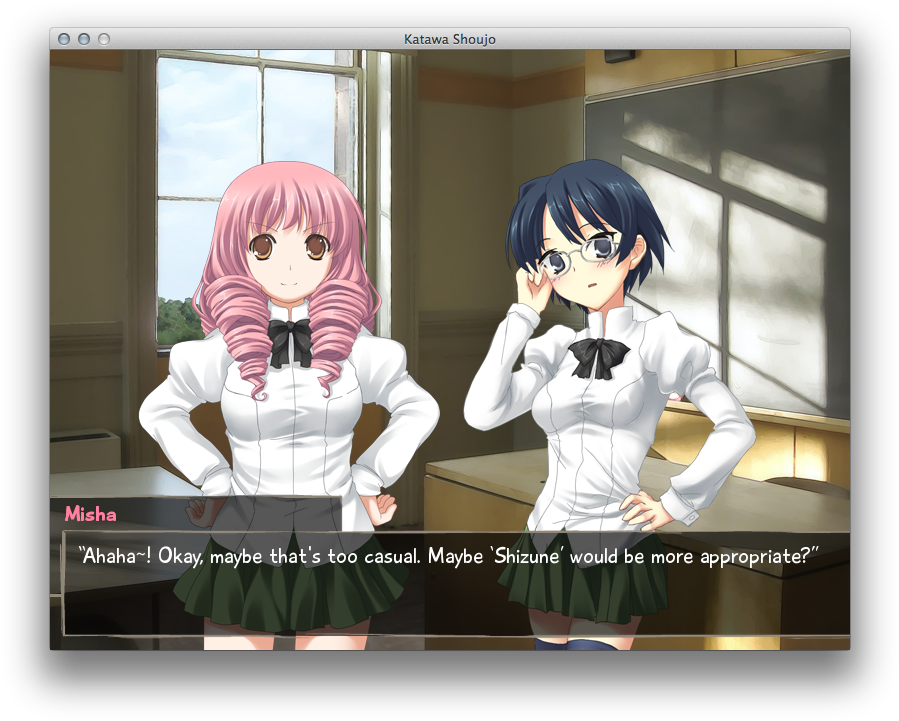 It's Free - Katawa Shoujo Shizune And Misha Clipart (914x736), Png Download