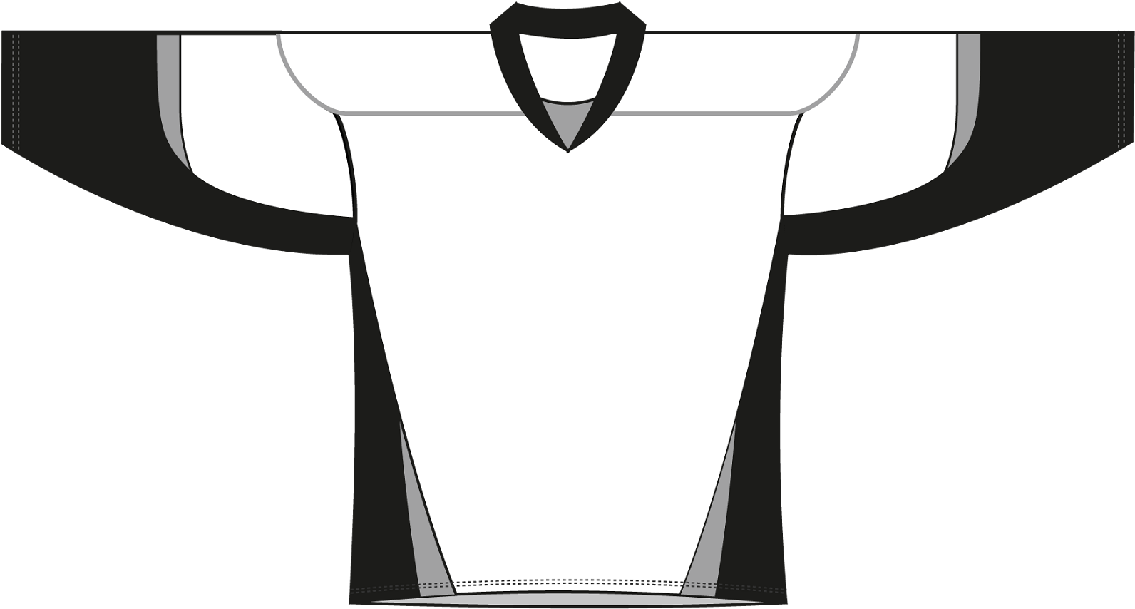 Black Hockey Jersey Template 86467 - Hockey Jersey Colouring Page