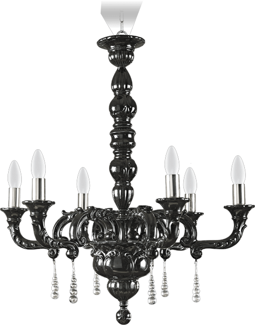 6 Lights Chandelier 2013/6/n - Chandelier Clipart (502x640), Png Download