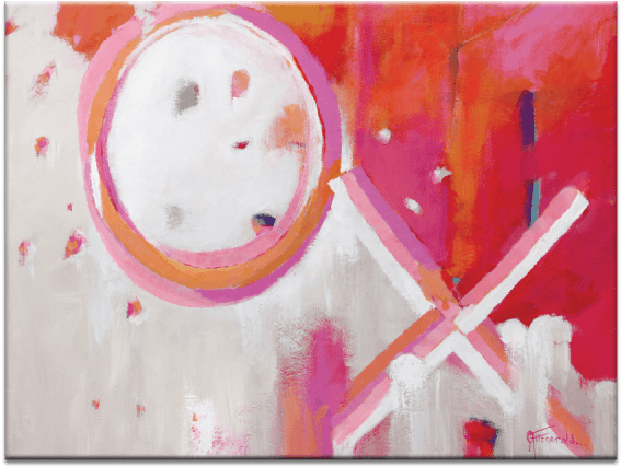Hug & Kiss Wall Art - Painting Clipart (600x600), Png Download