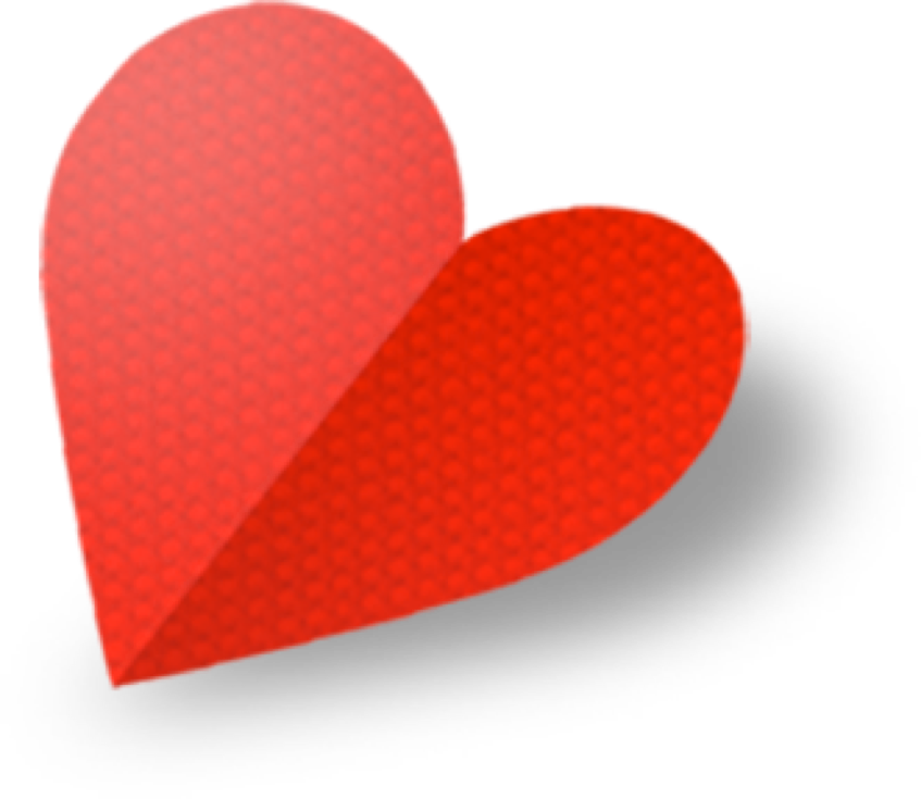 Love Paper Png - Heart Clipart (847x735), Png Download
