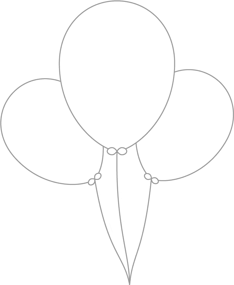 Ballons-01 - Illustration Clipart (1088x1018), Png Download