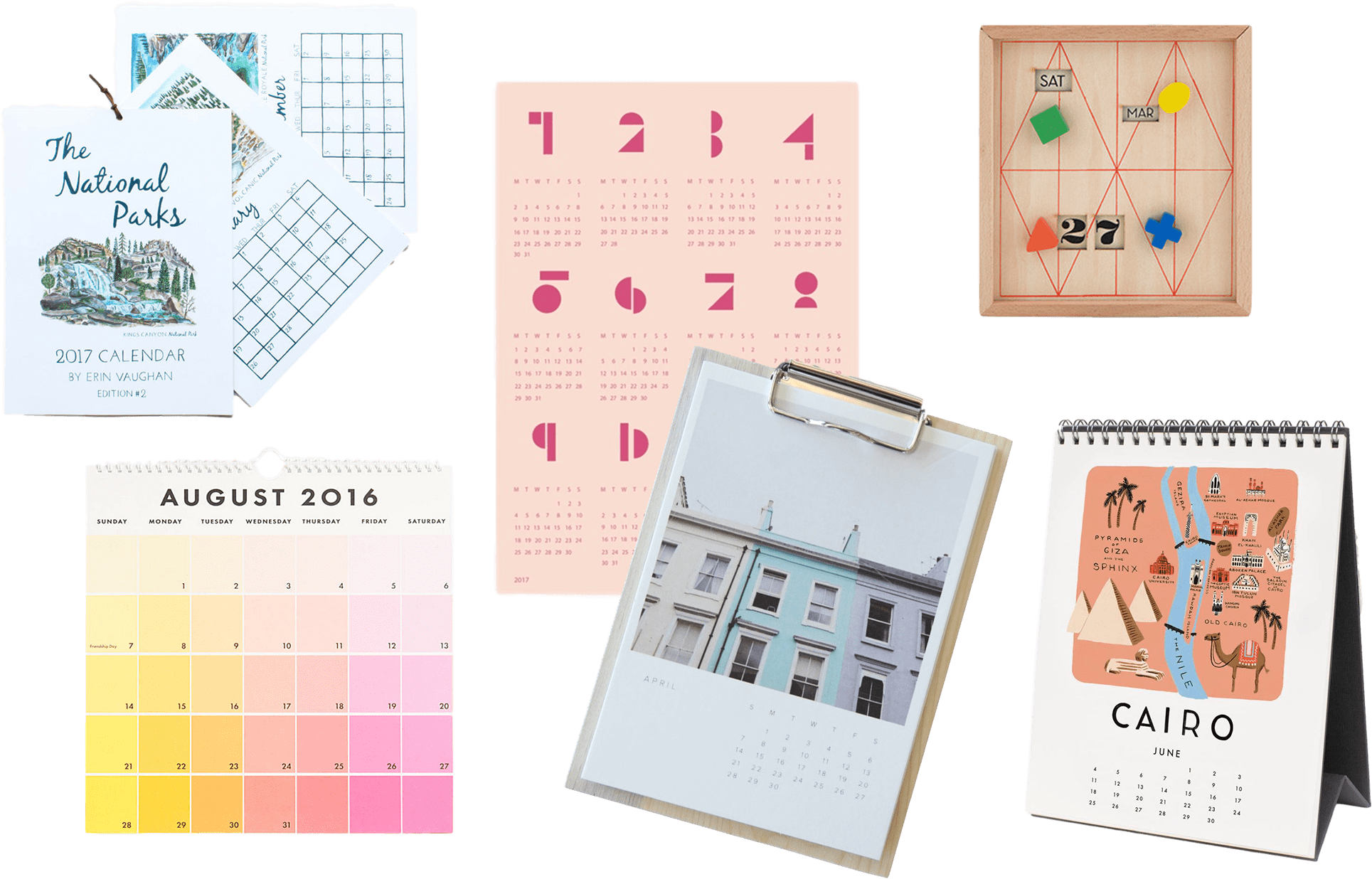 Calendars Collage - Paper Clipart (2048x1364), Png Download