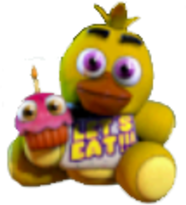 Image Result For Chica Plushie Fnaf2 Png Image Result - Chica Plush Fnaf 2 Clipart (600x718), Png Download