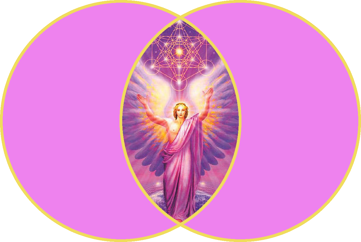 Big Vesica Pisces Violet Aa Metatron - Archangel Metatron Clipart (1208x808), Png Download