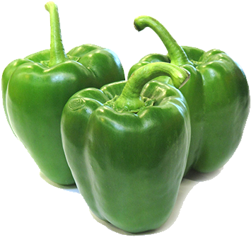 Green Pepper - Sweet And Chili Peppers Clipart (600x600), Png Download
