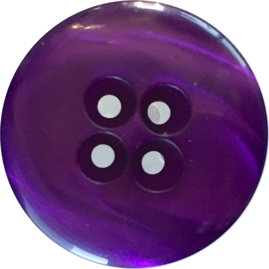 Purple Designer 7/8" Coat Button, 4-holes, "ocean" - Circle Clipart (1024x1024), Png Download