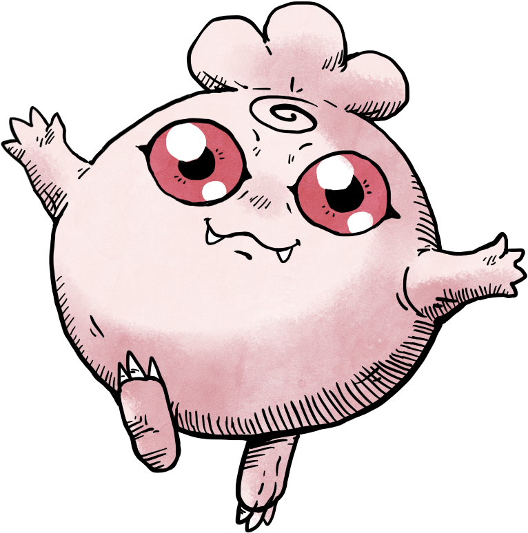 Igglybuff Is A Digimon - Cartoon Clipart (778x794), Png Download