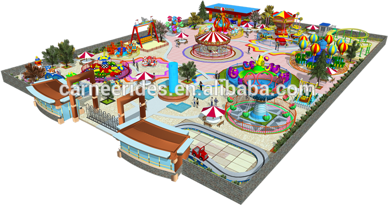 Outdoor Thrilling And Simulating Adults Carnival Rides - Child Carousel Clipart (800x448), Png Download