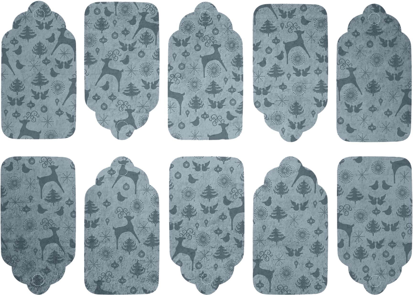 Tag Label Scrapbook Collage Blue 1077951 - Printable Gift Tag Steampunk Clipart (1920x1371), Png Download