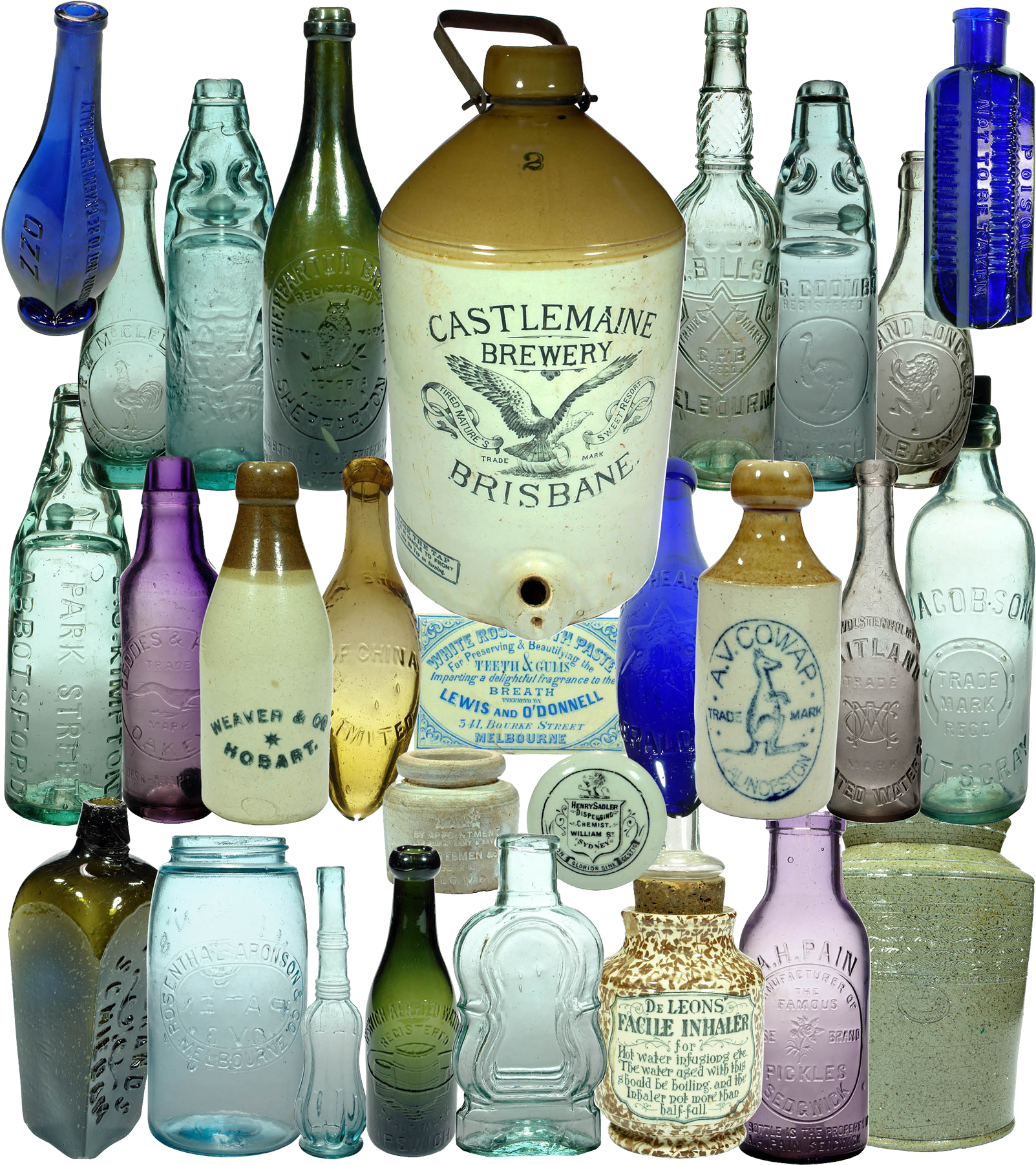 Email Collage Auction 10 - Glass Bottle Clipart (1650x1853), Png Download