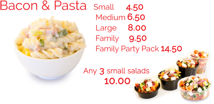 Bacon And Pasta Salad - Pasta Salad Clipart (900x400), Png Download