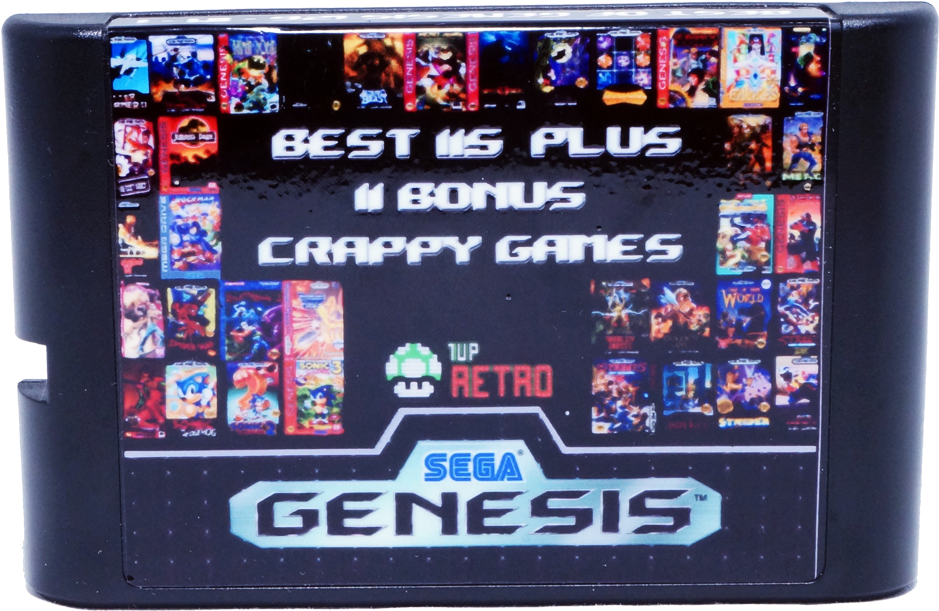 Sega Genesis 126 In 1 Multi Cart - Sega Genesis Clipart (1000x1052), Png Download