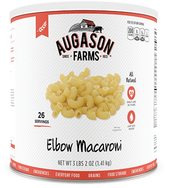 Augason Farms® Elbow Macaroni Can - Augason Powder Clipart (543x717), Png Download