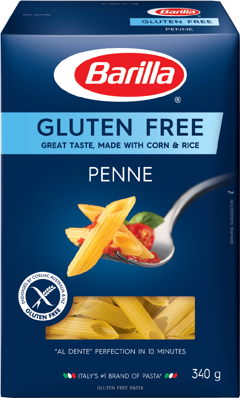 Gluten Free Pasta Box - Barilla Gluten Free Rotini Clipart (1191x1475), Png Download