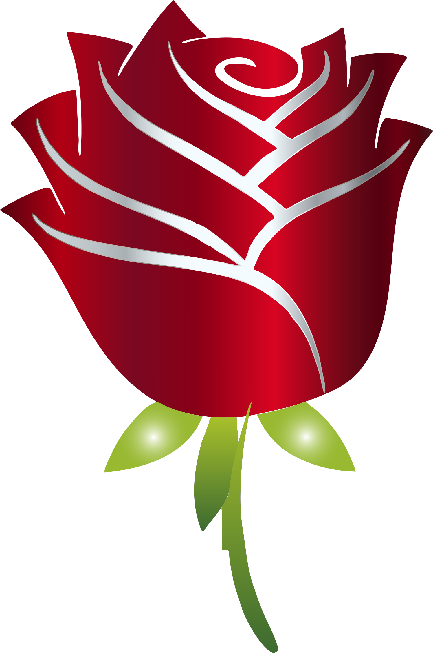 This Free Icons Png Design Of Stylized Rose Enhanced - Beauty And The Beast Rose Png Clipart (1496x2252), Png Download
