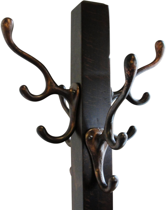 Metal Coat Rack New Vintage Hall Tree Coat Rack With - Wood Clipart (728x728), Png Download