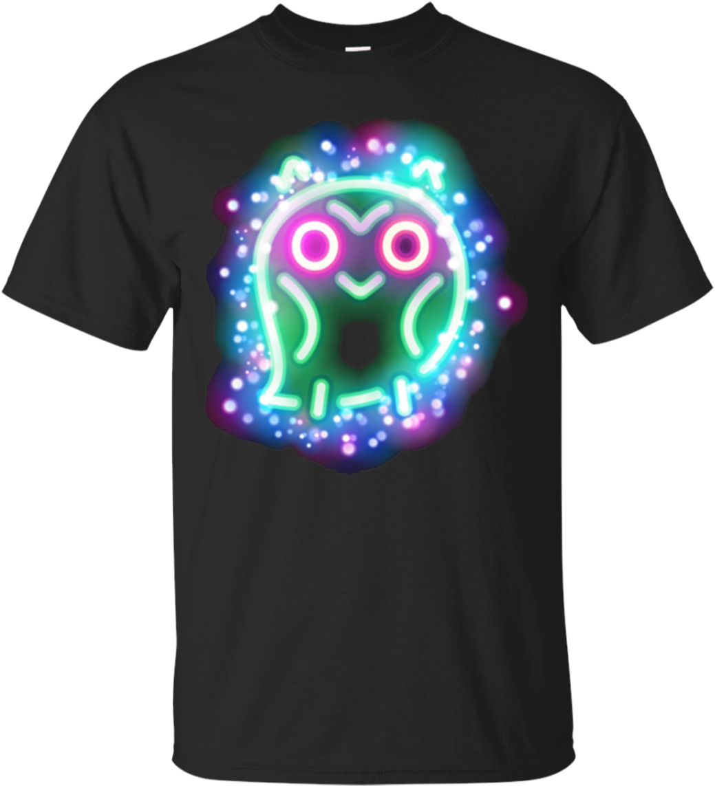 Neon Glow Owl Party T Shirt - Playeras My Hero Academia Clipart (1155x1155), Png Download