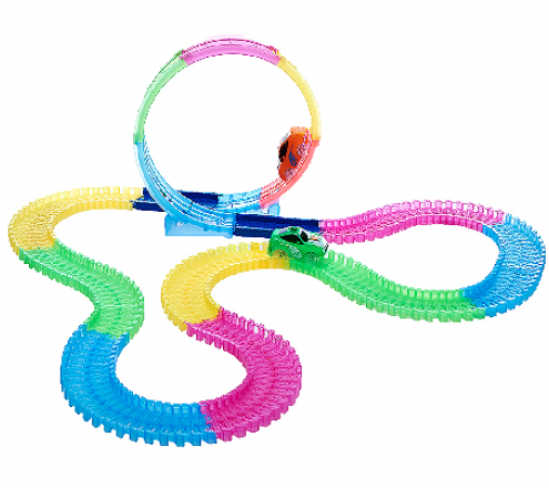 Neon Glow Twister Tracks 360 City Vehicle Series - Illustration Clipart (700x700), Png Download