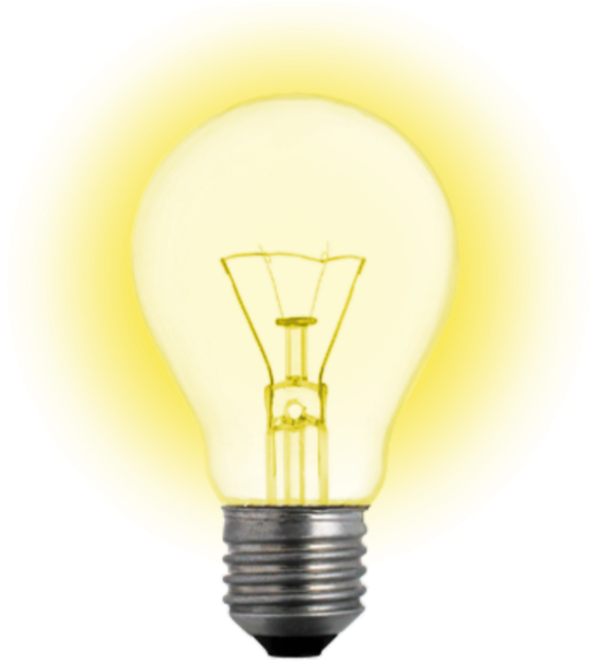 #luz #foco #idea - Light Bulb Clipart (549x670), Png Download
