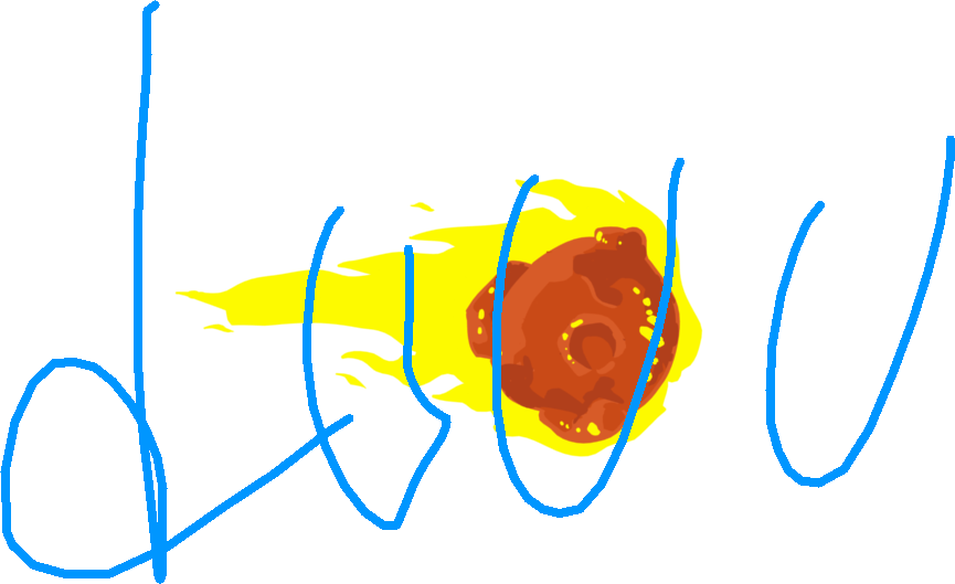 Flaming Comet - Graphic Design Clipart (865x529), Png Download
