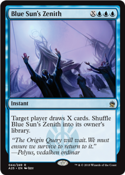 Blue Sun's Zenith Masters 25 English - Mtg Blue Sun Zenith Clipart (560x560), Png Download