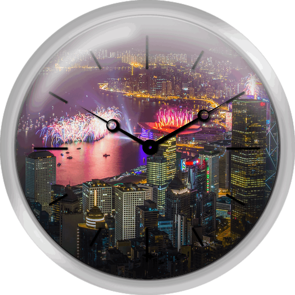 Hong Kong New Year 2013 Fireworks Display - Hong Kong New Years Eve 2017 Clipart (992x992), Png Download