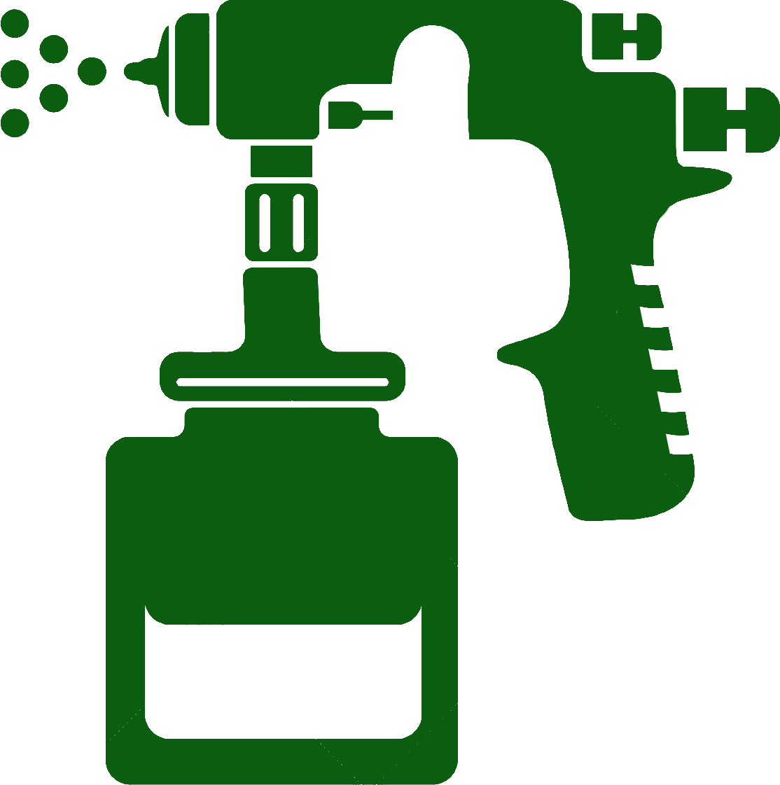 Spray Guns - Vector Graphics Clipart (1114x1121), Png Download