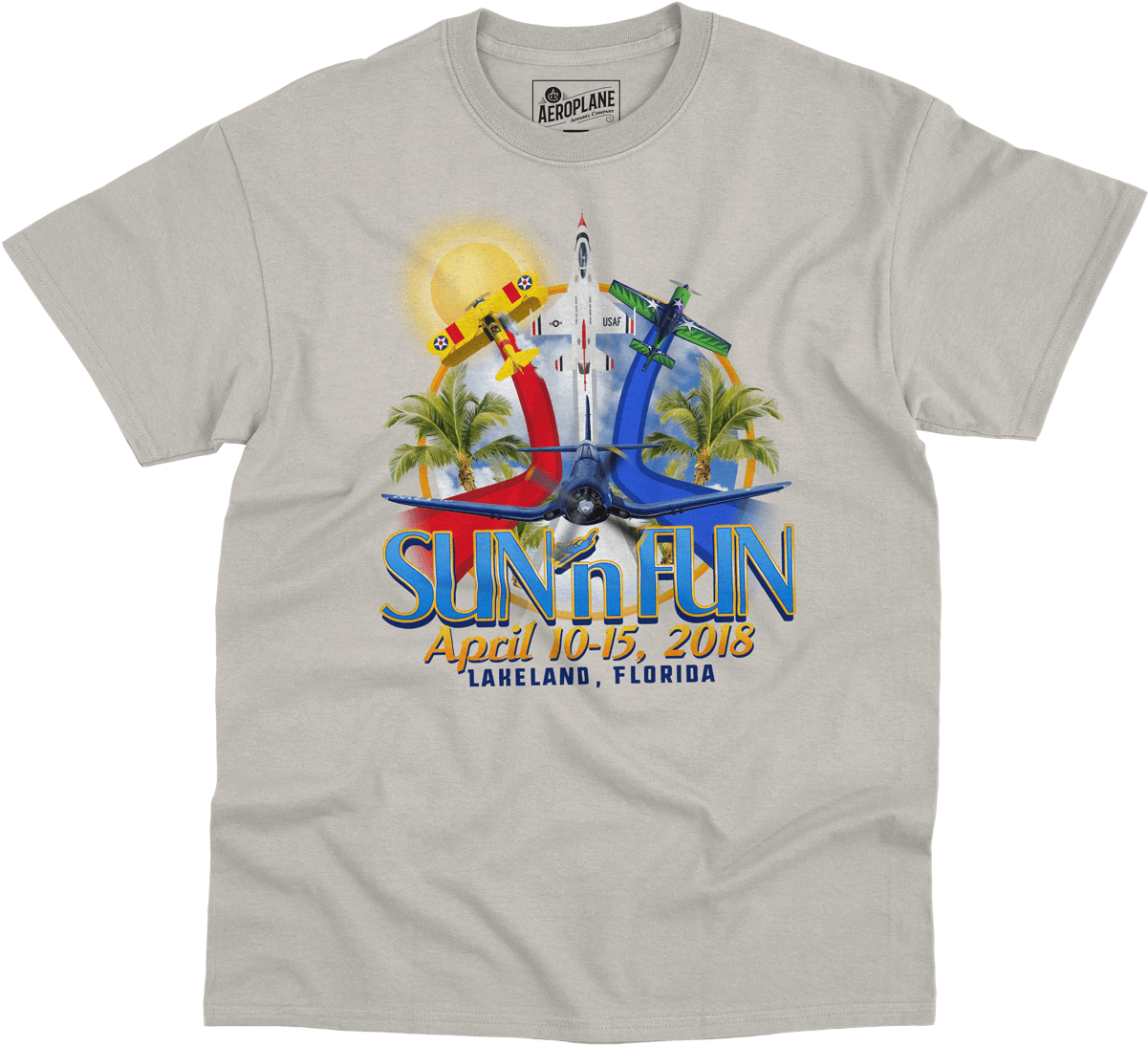 Youth Red White And Blue Sun 'n Fun T-shirt - Active Shirt Clipart (1200x1200), Png Download