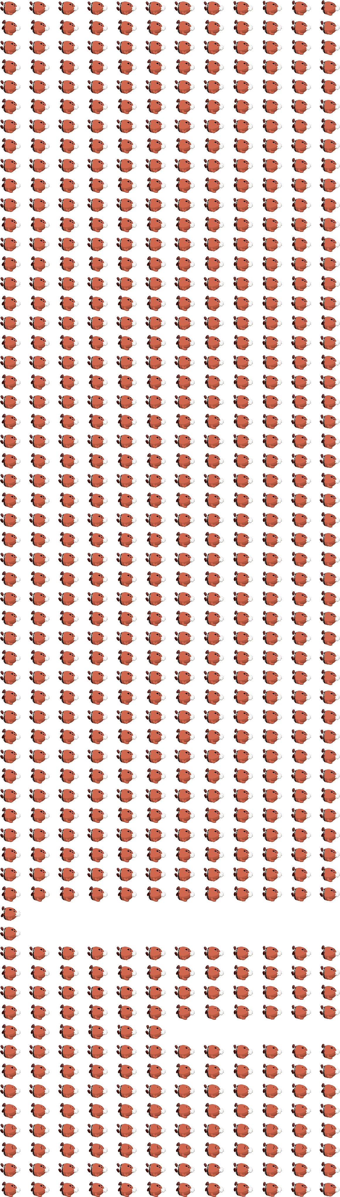 Mario Luigi Dream Team Beef Cloud The Spriters Resource - Tan Clipart (1159x4073), Png Download