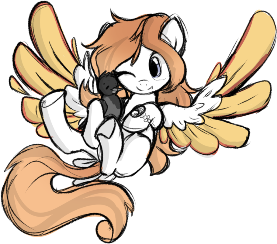 Xsidera, Bird, Bird Pone, Bird Tail, Colored Wings, - Cartoon Clipart (976x818), Png Download