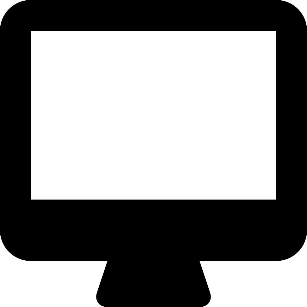 Television Screen Comments - Televisión Icono Clipart (980x980), Png Download