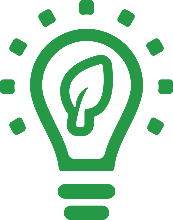 Ideas Para Un Evento Verde - Simbolo Lampada Png Clipart (715x908), Png Download