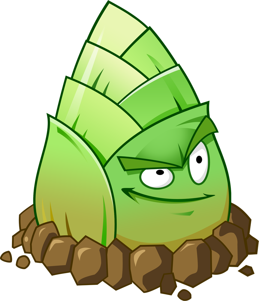 Plants Vs Zombies 2 Bamboo Clipart (863x1004), Png Download